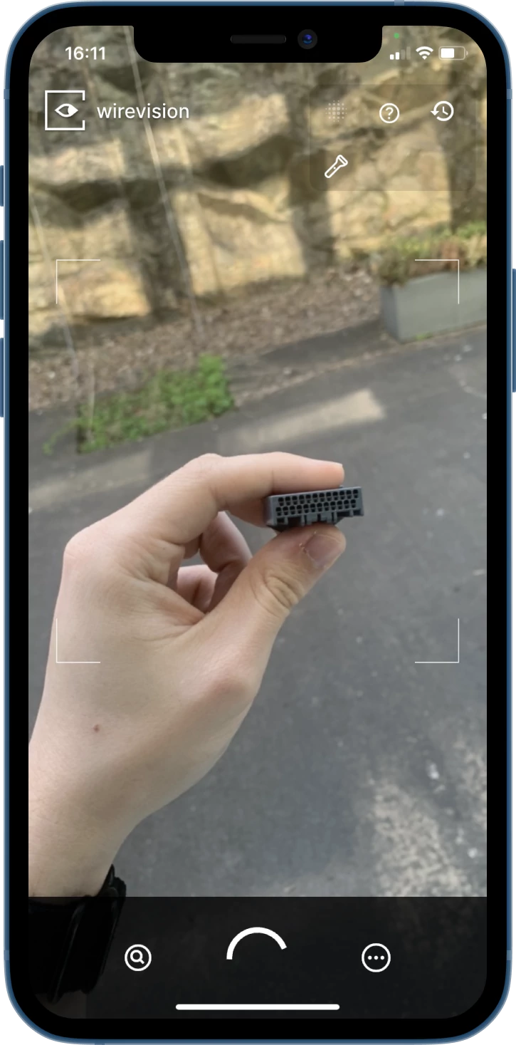 mockup showing Wirevision app